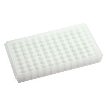 Rack 96-Position Reversible Combirack 12 x 8 Array Natural Autoclavable Fits 0.5ml 1.5ml and 2.0ml Microcentrifuge Tubes
