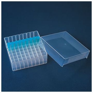 Rack 81-Position Freezer Rack with Lid 9 x 9 Array Natural Temperature -90C to 120C Fits 1.5ml 2.0ml Microtubes or 1.2ml Cryovials