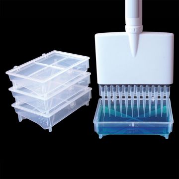 Reagent Vessel 175ml Capacity with moulded graduations Polypropylene Incudes Lid for use in liquid handling applications