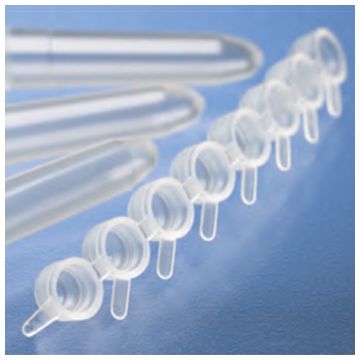 Caps in Strips of 8 Non-Sterile for 1.2ml Organised Tubes in the QS Product Range