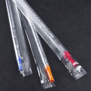 Serological Pipette Graduated 50ml Plastic Plugged Sterile Sterilin Individually Plastic Film Wrapped Ideal for tissue culture work