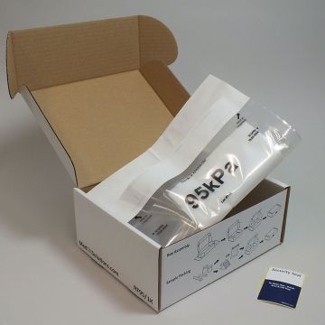 Sample transport system for mailing of category B biological samples by air (IATA) to UN3373 P650 packaging instruction Box Measures 251 x 194 x 102mm