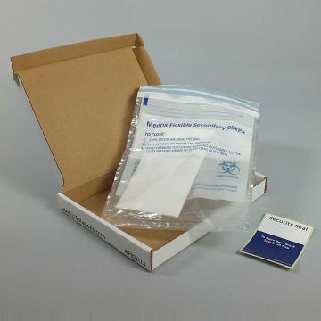 Sample transport system for mailing of category B biological samples to UN3373 P650 packaging instruction Rigid Flexible 95 LL1