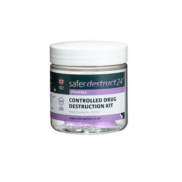 Controlled drug destruction kit SaferDestruct24 Safer Options 200 x 250ml