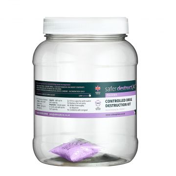 Controlled drug destruction kit SaferDestruct24 Safer Options  20 x 2L