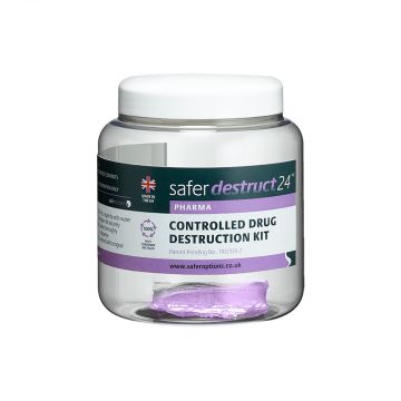 Controlled drug destruction kit SaferDestruct24 Safer Options  25 x 500ml