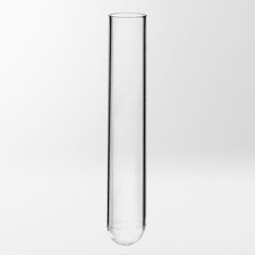 Test tube rimless 8ml round bottom polystyrene 13x100mm non-sterile ideal for cell culture and many other applications