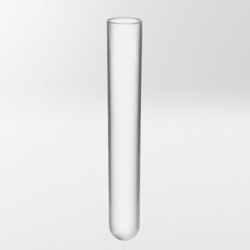 Test tube rimless 12ml round bottom polypropylene 16x100mm non-sterile ideal for cell culture and many other applications